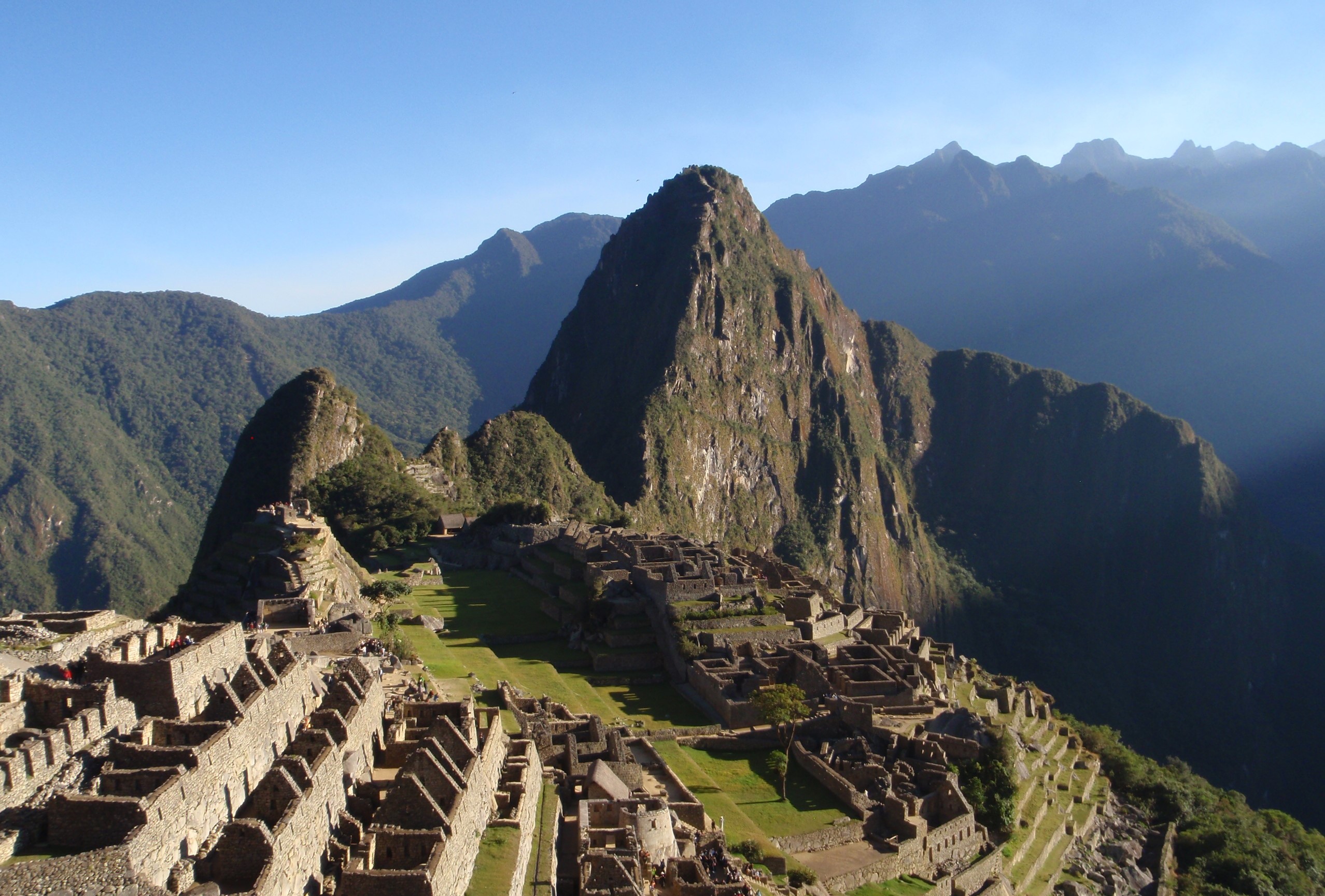 Sunrise view of Machu Picchu, Peru taken from the decent of the Inca Trail, image search